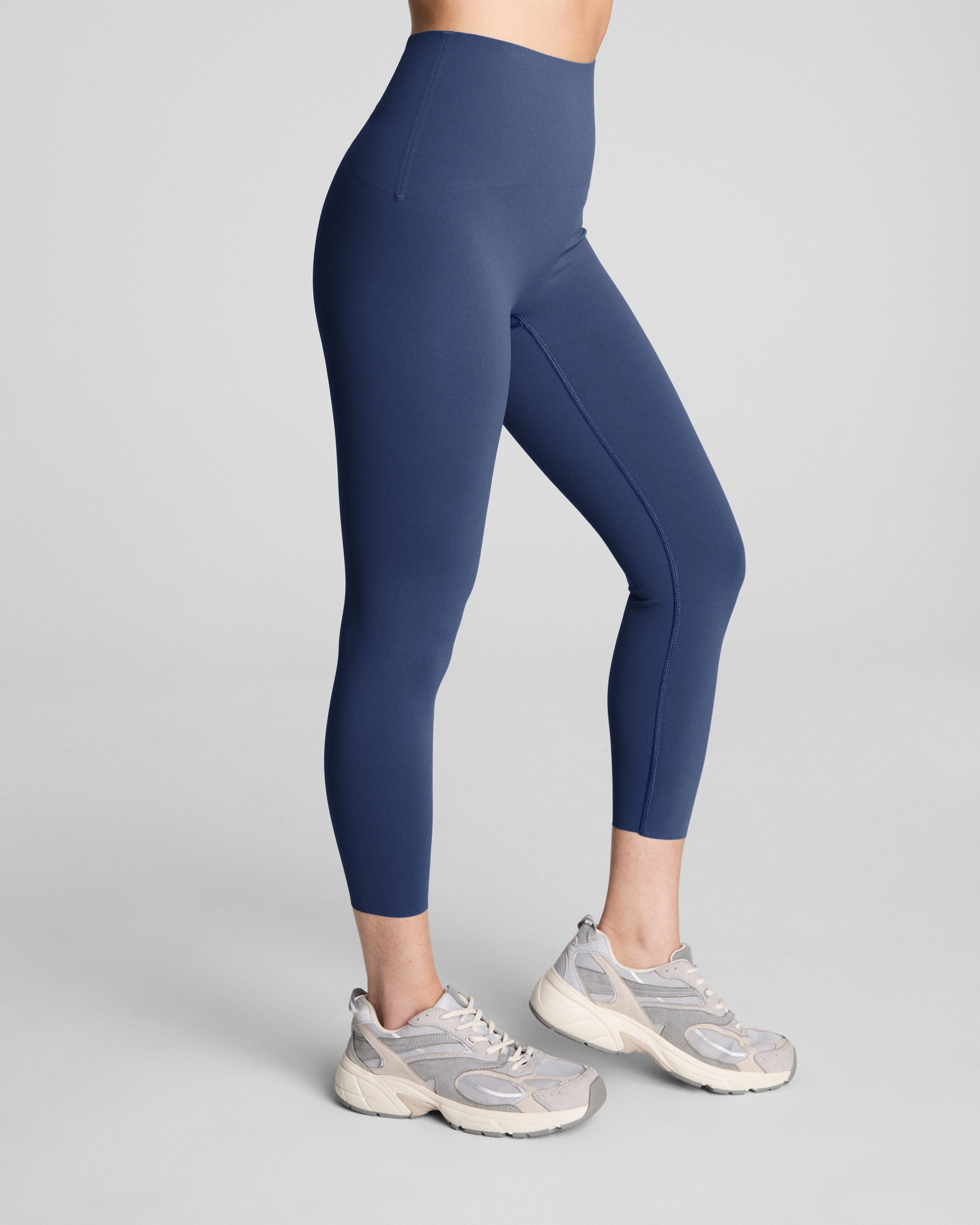 SPANXshape™ CoreLuxe 7/8 Leggings with Mid-Tummy Compression  Faded Indigo