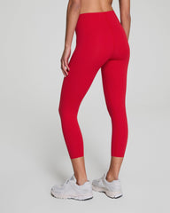 SPANXshape™ CoreLuxe 7/8 Leggings with Mid-Tummy Compression  Spanx Red