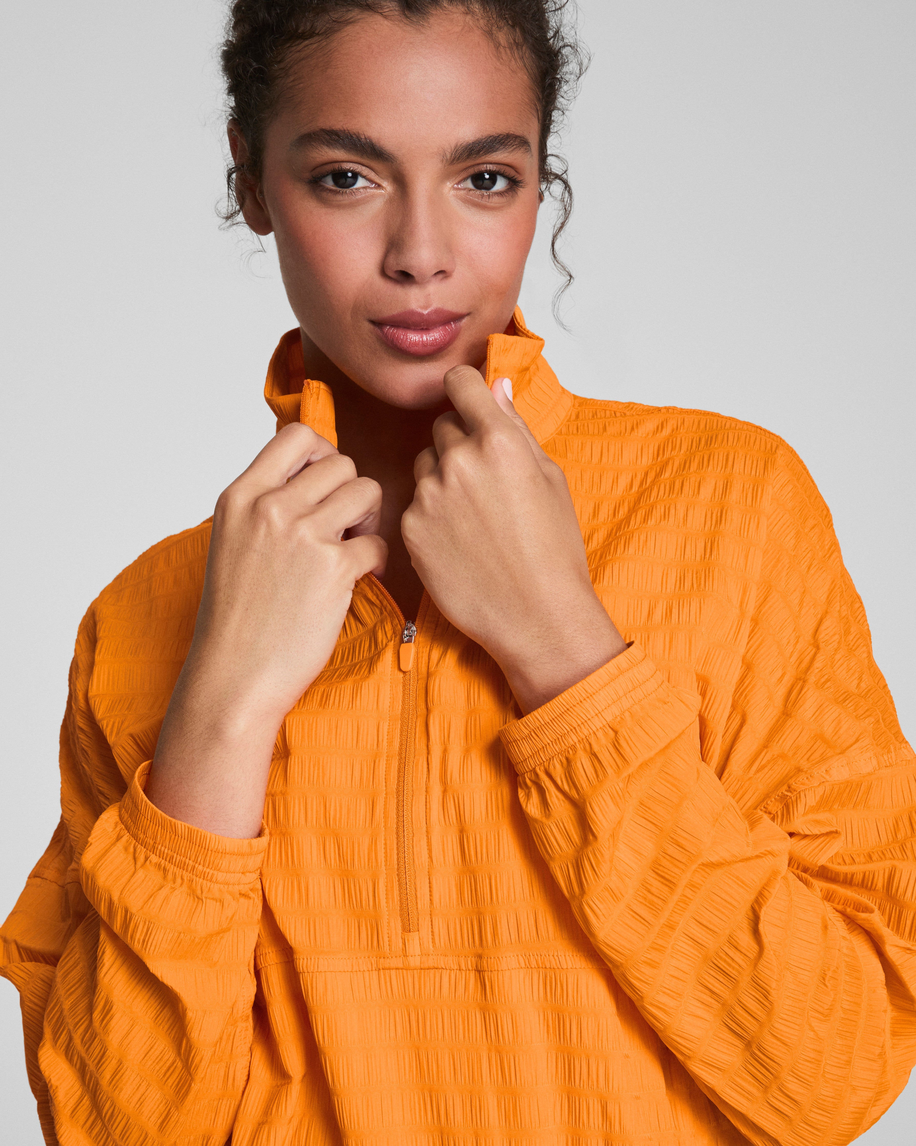 SPANX® Get Moving Textured Half Zip  Monarch