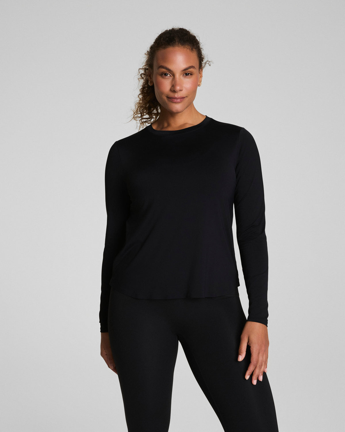 SPANX® Activate Long Sleeve Top  Very Black