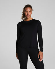 SPANX® Activate Long Sleeve Top  Very Black