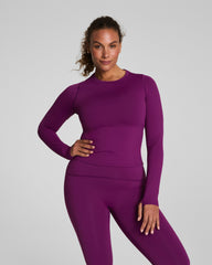 SPANXshape™ Get Moving Long Sleeve Top with SecretSweat Tech
