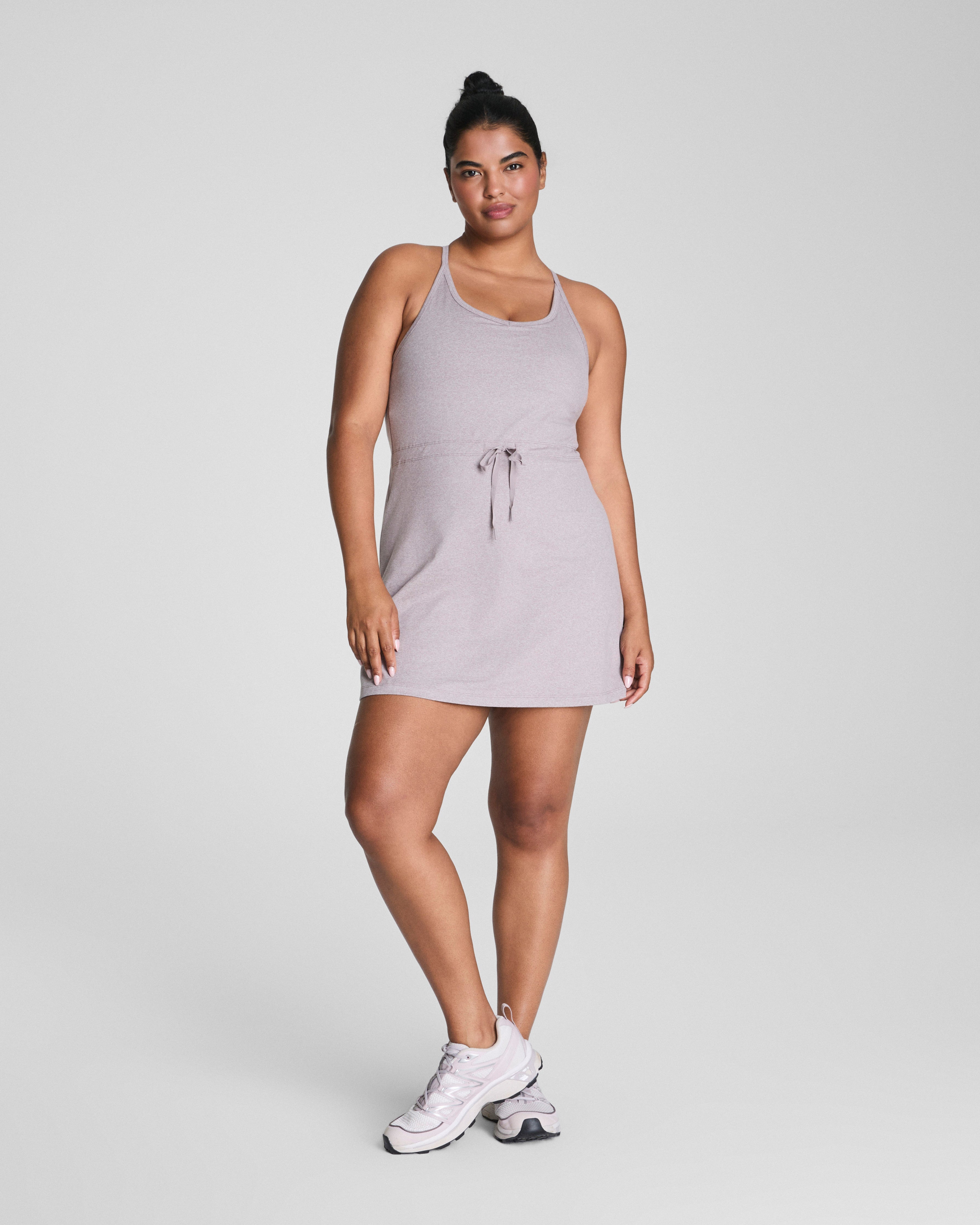 SPANXsupersmooth™ SoftStretch V-Neck Tank Dress  Coastal Fog / Light Coastal Fog