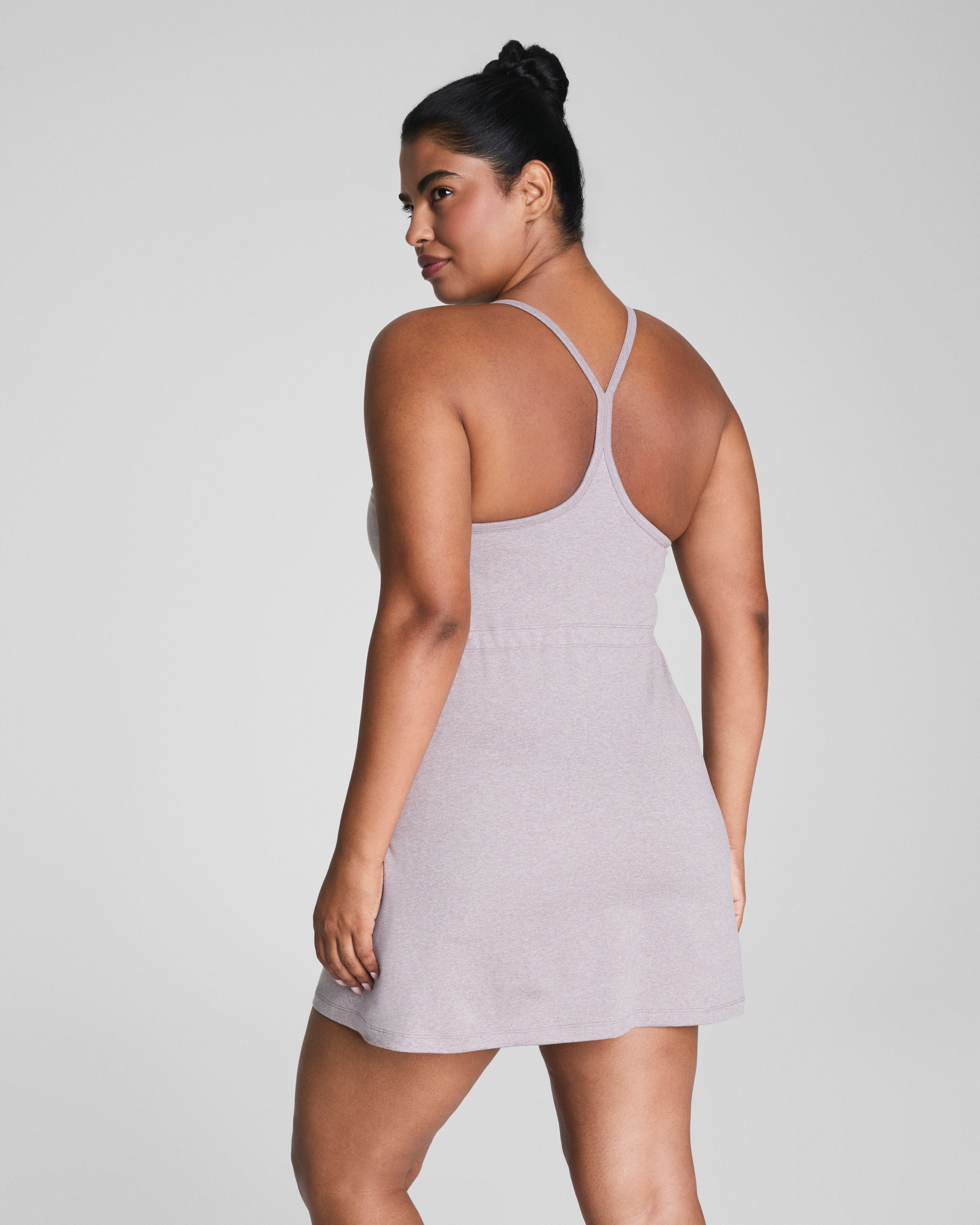 SPANXsupersmooth™ SoftStretch V-Neck Tank Dress  Coastal Fog / Light Coastal Fog