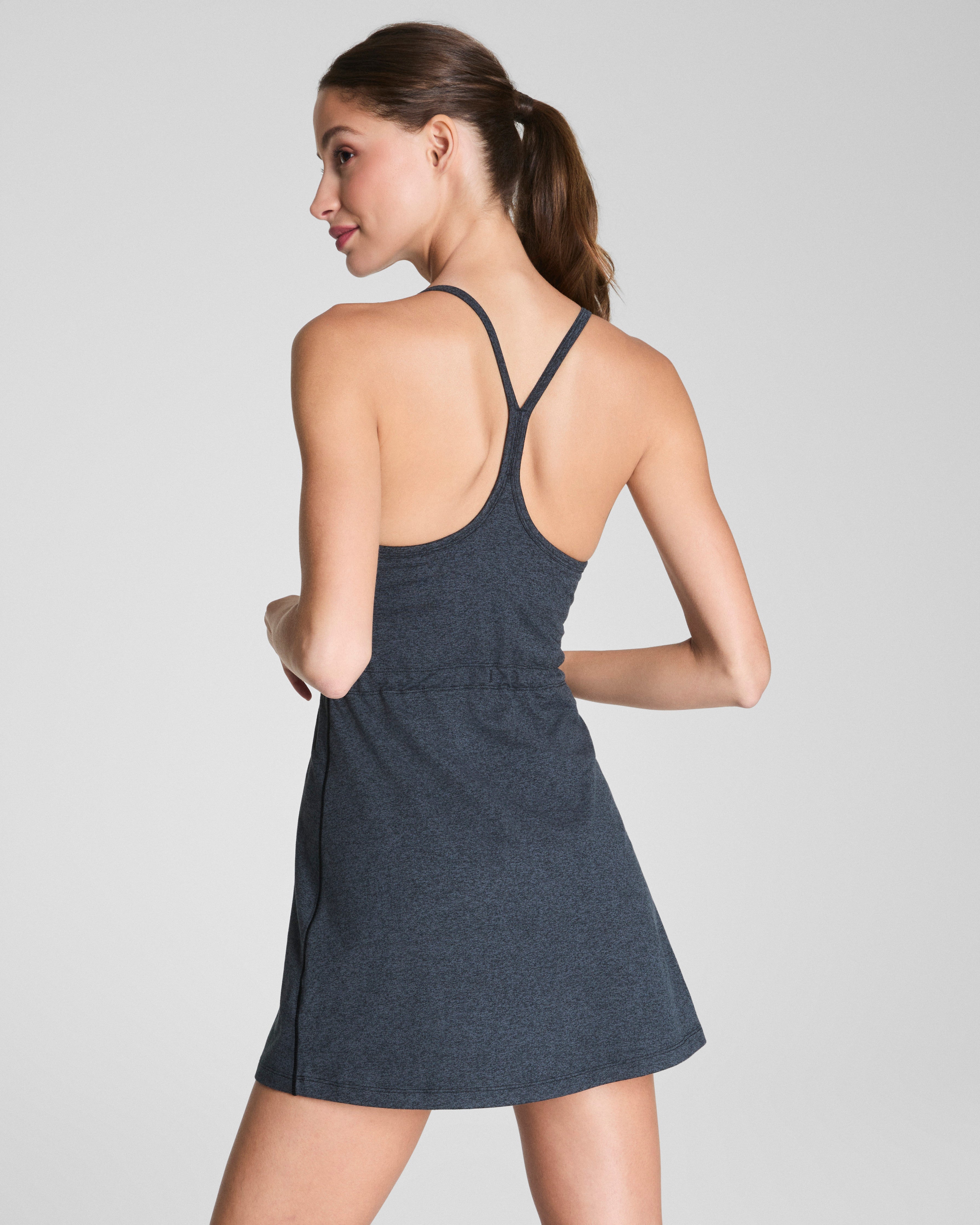 SPANXsupersmooth™ SoftStretch V-Neck Tank Dress  Very Black / Light Very Black