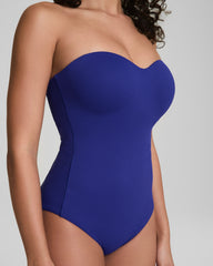 SPANXshape™ Swim Convertible Pique Bandeau One-Piece  Deep Azure