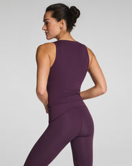 SPANX® Get Moving Square Neck Shelf Tank  Blackberry