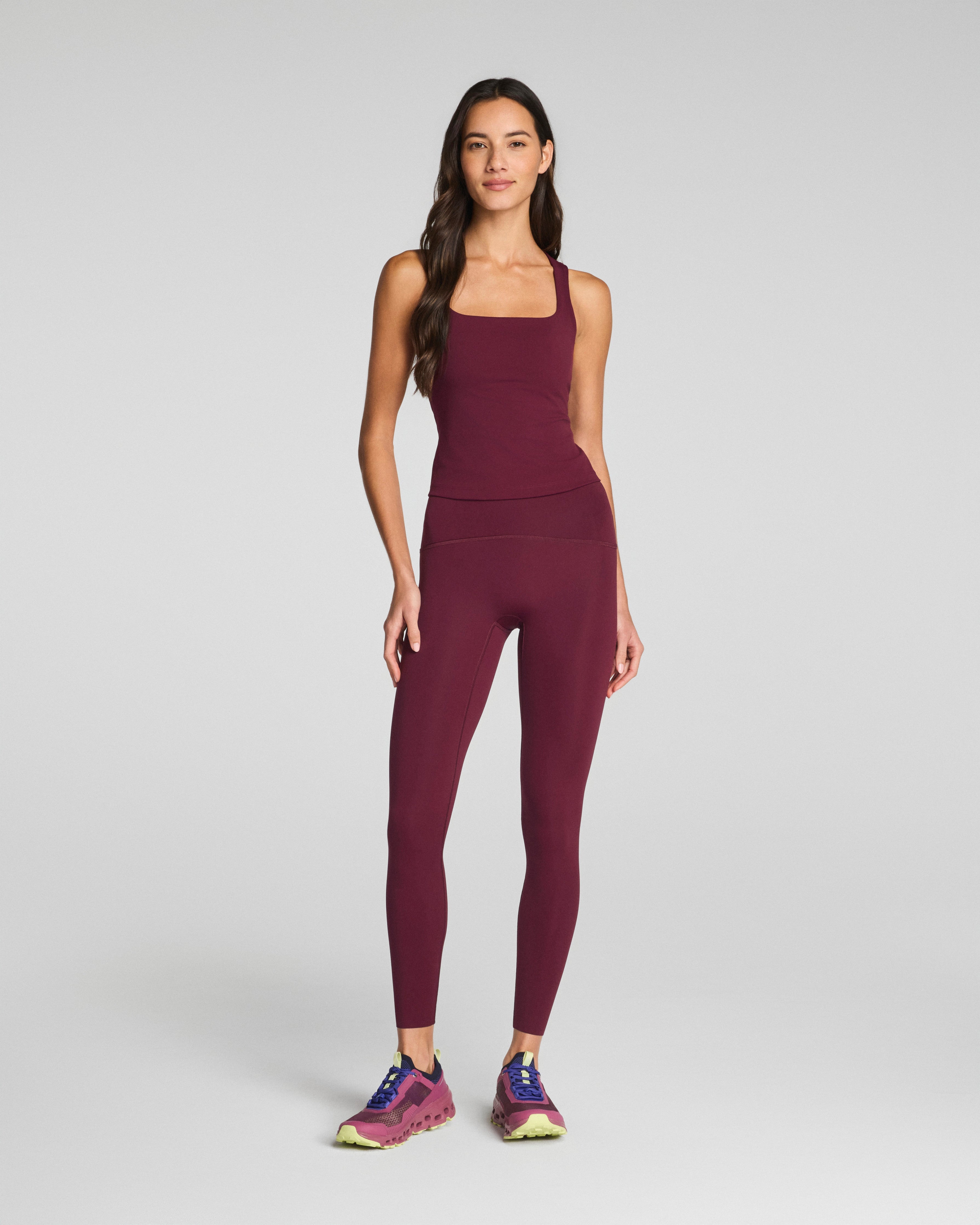 SPANX® Get Moving Square Neck Shelf Tank  Cassis