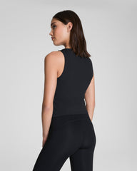 SPANX® Get Moving Square Neck Shelf Tank  Very Black