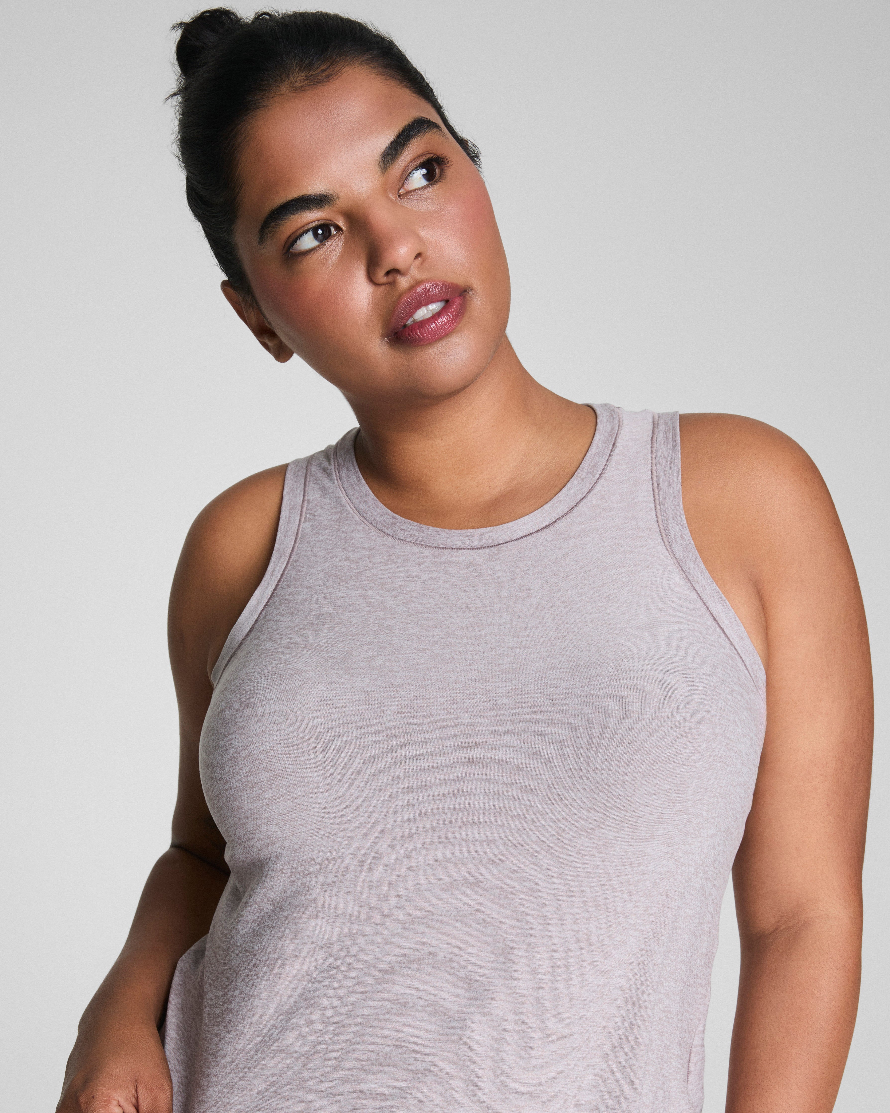 SPANX® SoftStretch Crewneck Tank  Coastal Fog / Light Coastal Fog