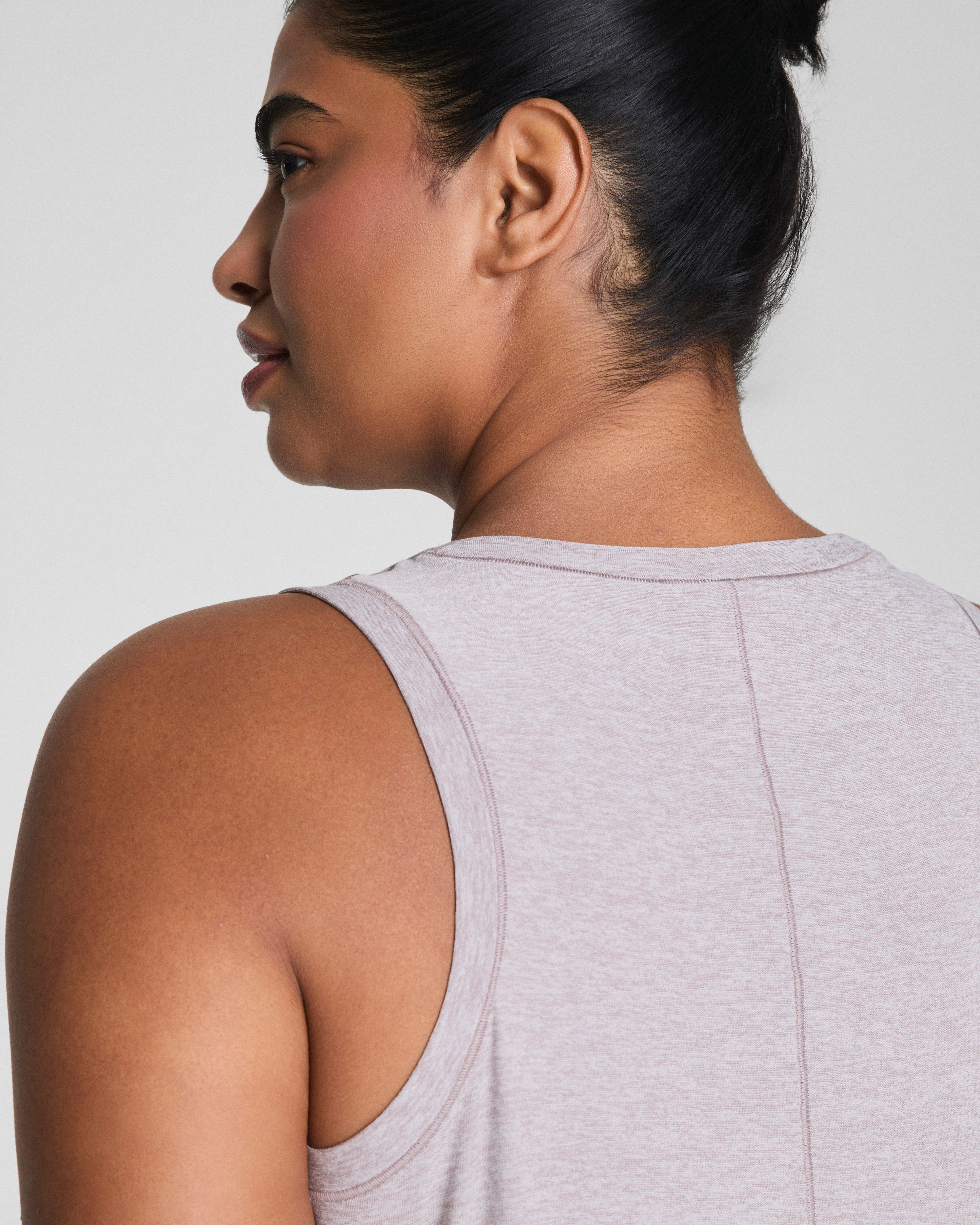 SPANX® SoftStretch Crewneck Tank  Coastal Fog / Light Coastal Fog