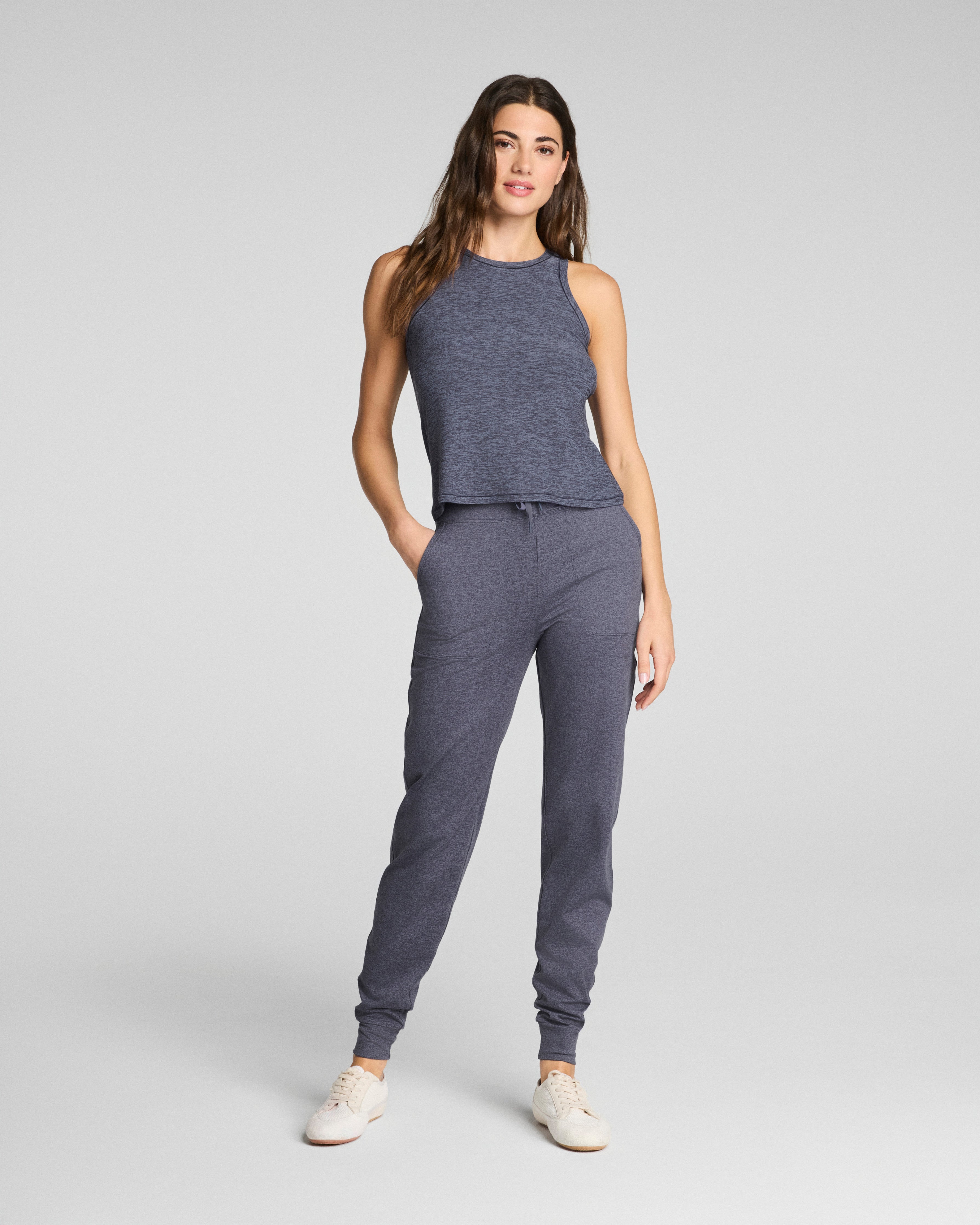 SPANX® SoftStretch Crewneck Tank  Pewter Heather