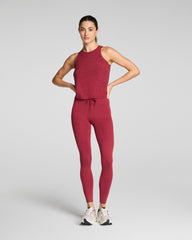 SPANX® SoftStretch Crewneck Tank  Red Merlot Heather