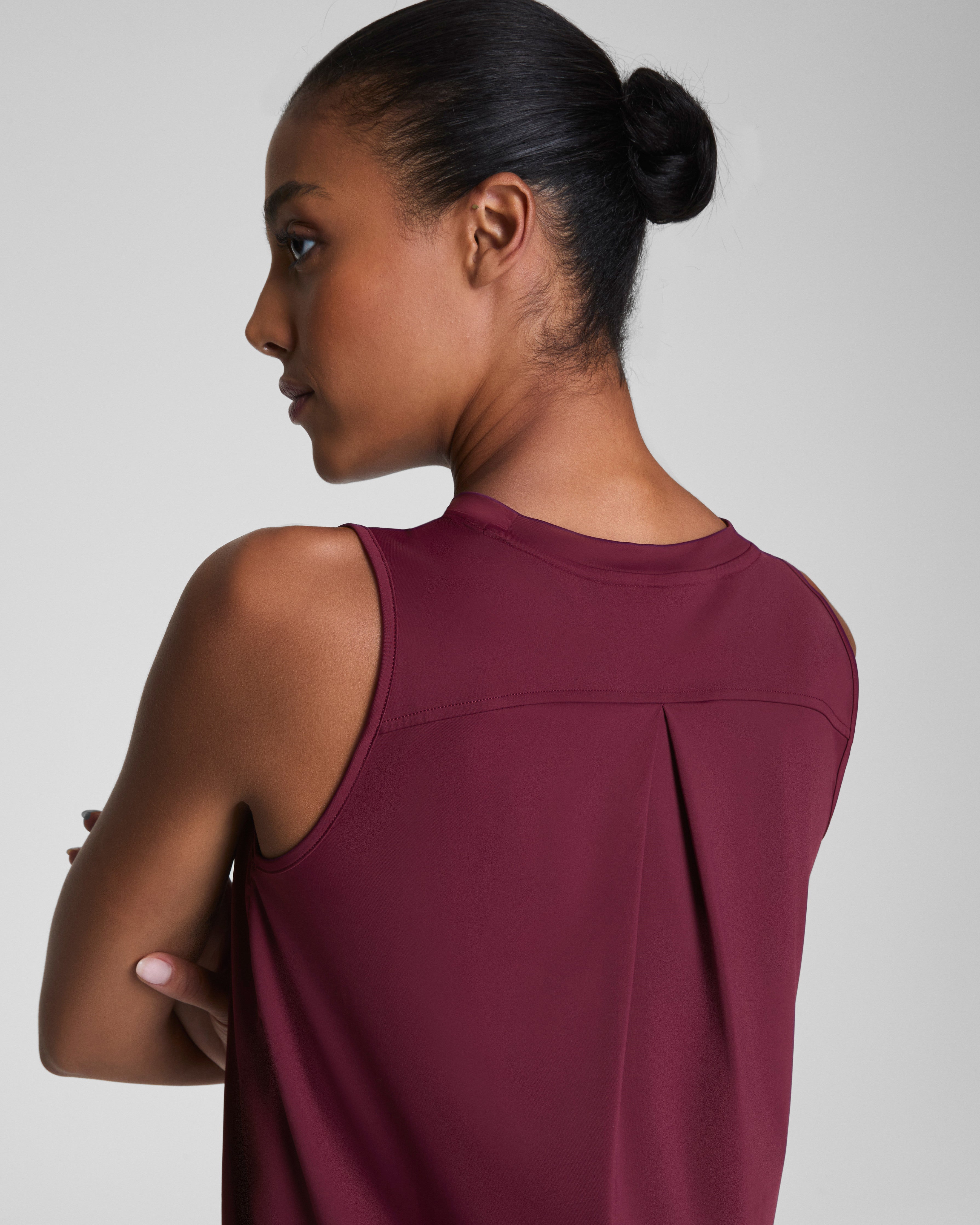 SPANX® Activate High Neck Tank  Plum Berry