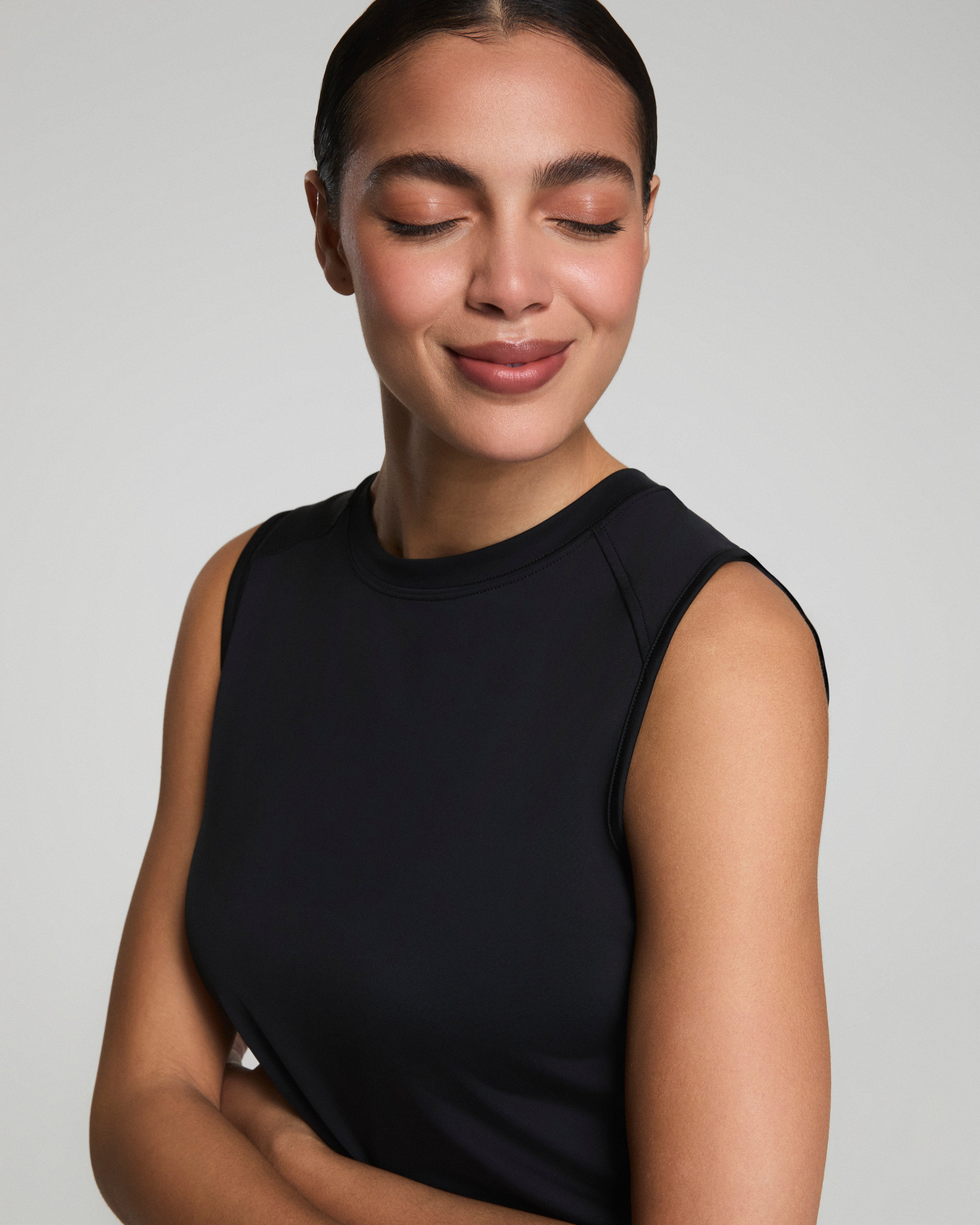 SPANX® Activate High Neck Tank  Very Black
