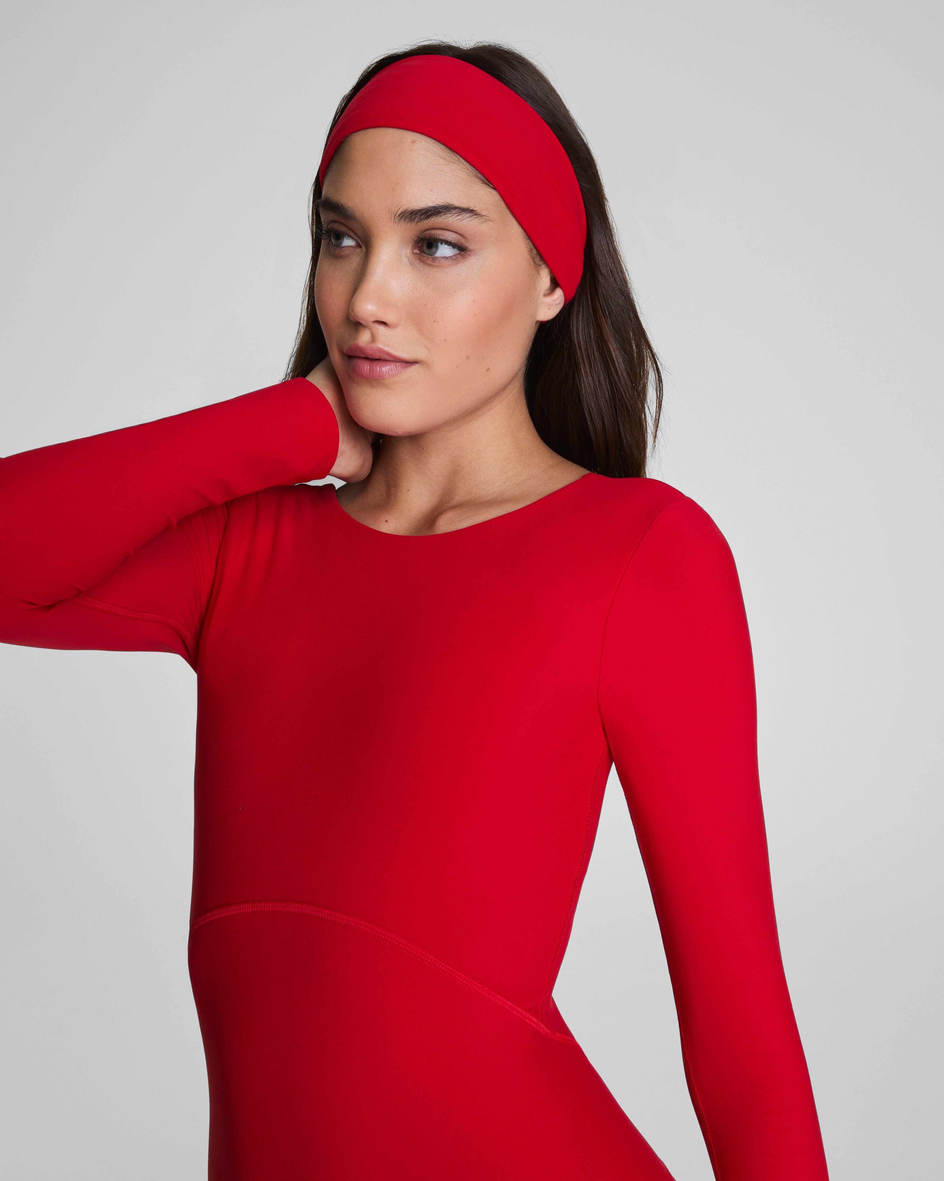 SPANXsmooth™ OnForm Open Back Long Sleeve Jumpsuit  SPANX® Red