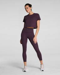 SPANX® Outpace Cropped Tee  Blackberry
