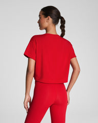 SPANX® Outpace Cropped Tee  Spanx Red