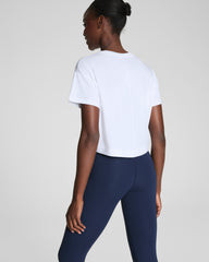 SPANX® Outpace Cropped Tee  Vivid White