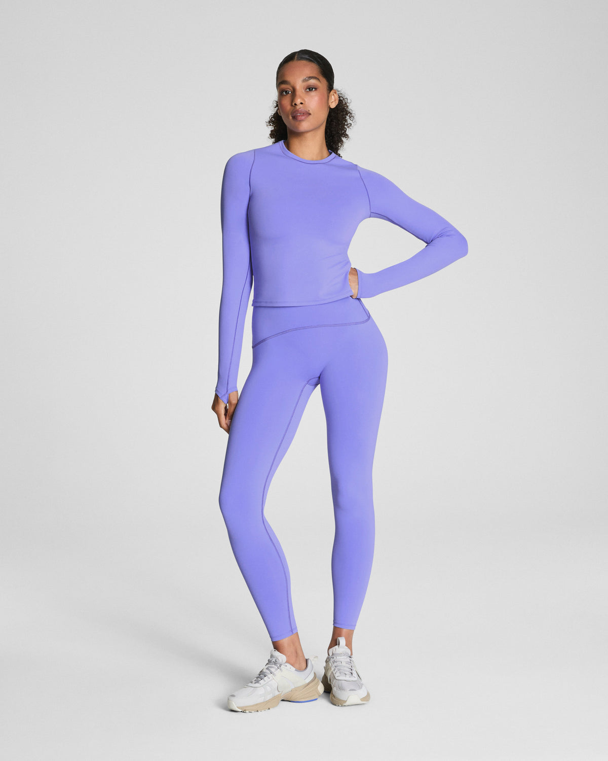 SPANXshape™ Booty Boost® Full-Length Leggings with SecretSweat Tech  Light Amethyst