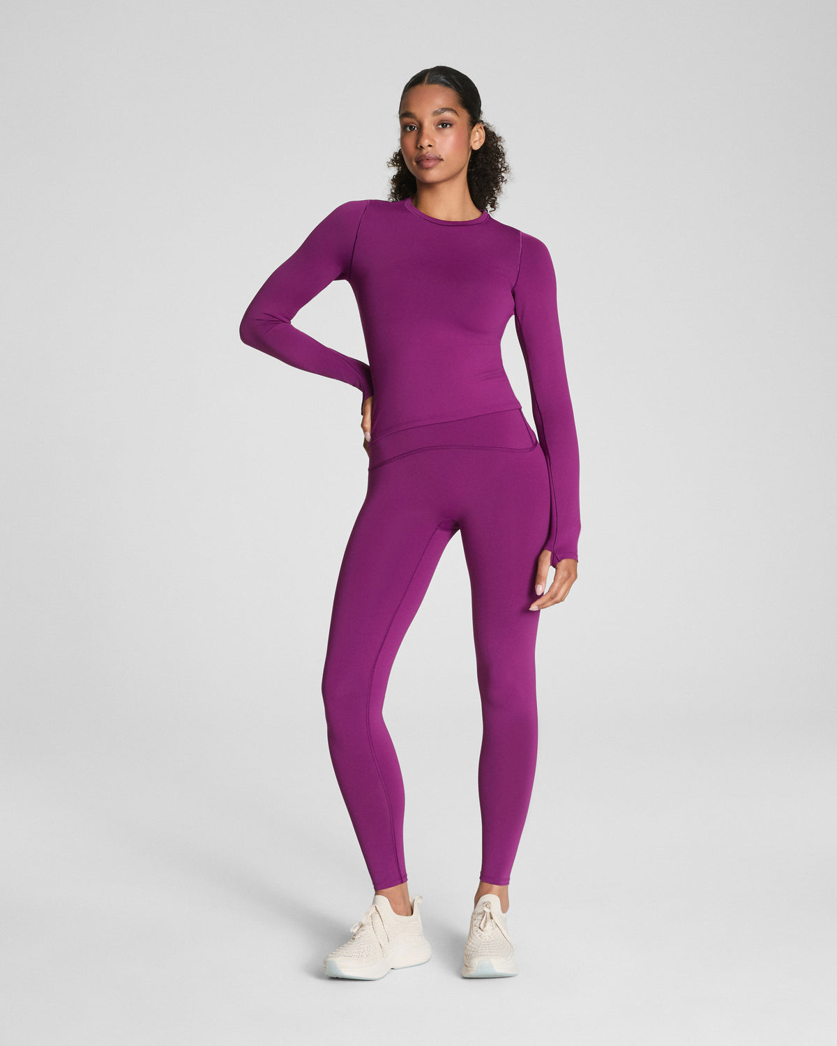 SPANXshape™ Booty Boost® Full-Length Leggings with SecretSweat Tech  Light Snapdragon