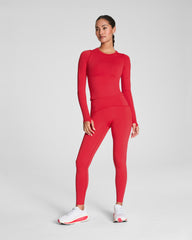 SPANXshape™ Booty Boost® Full-Length Leggings with SecretSweat Tech  Spanx Red