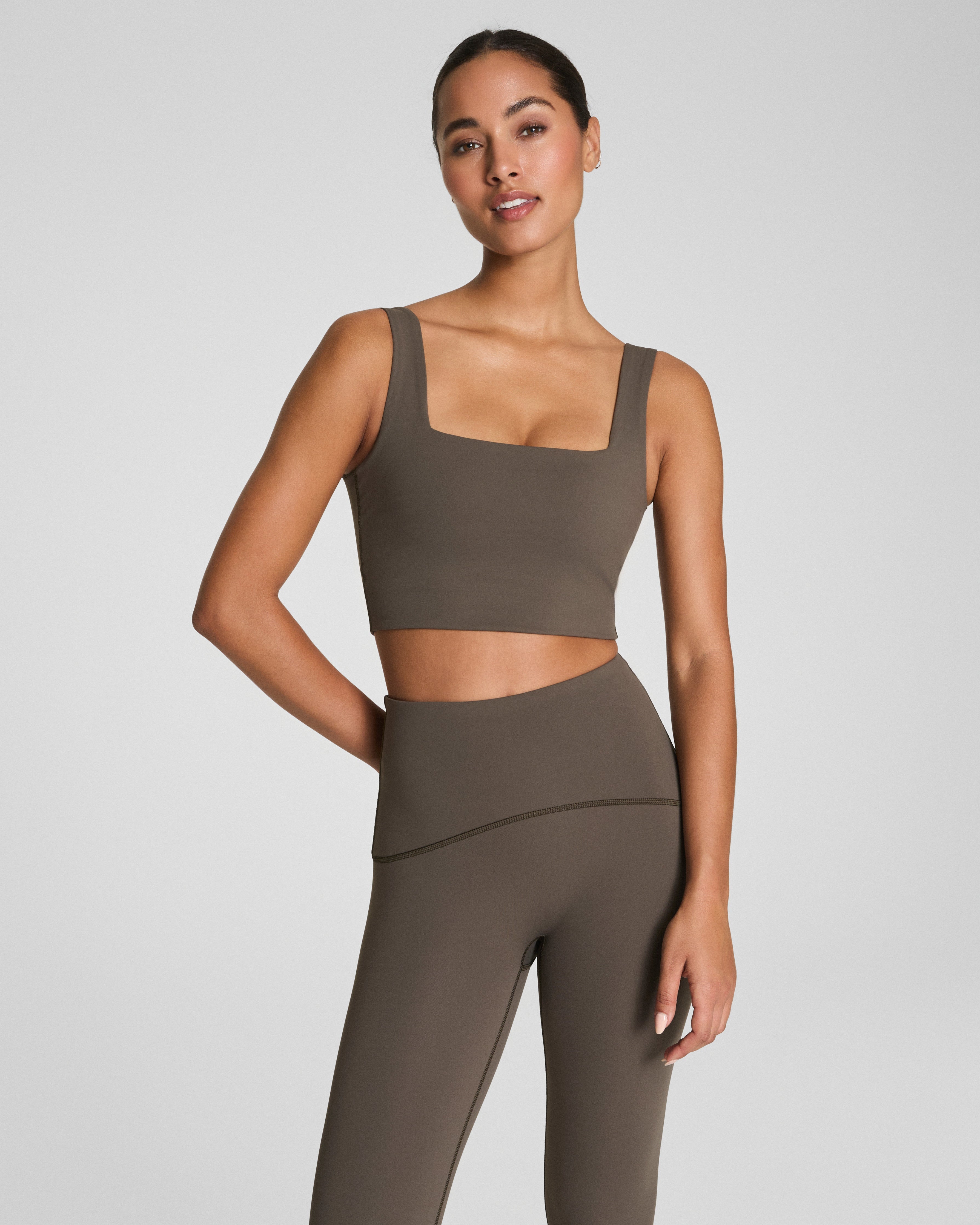 SPANX® Get Moving Cropped Square Neck Shelf Tank