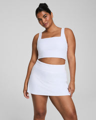 SPANX® Get Moving Cropped Square Neck Shelf Tank  Vivid White