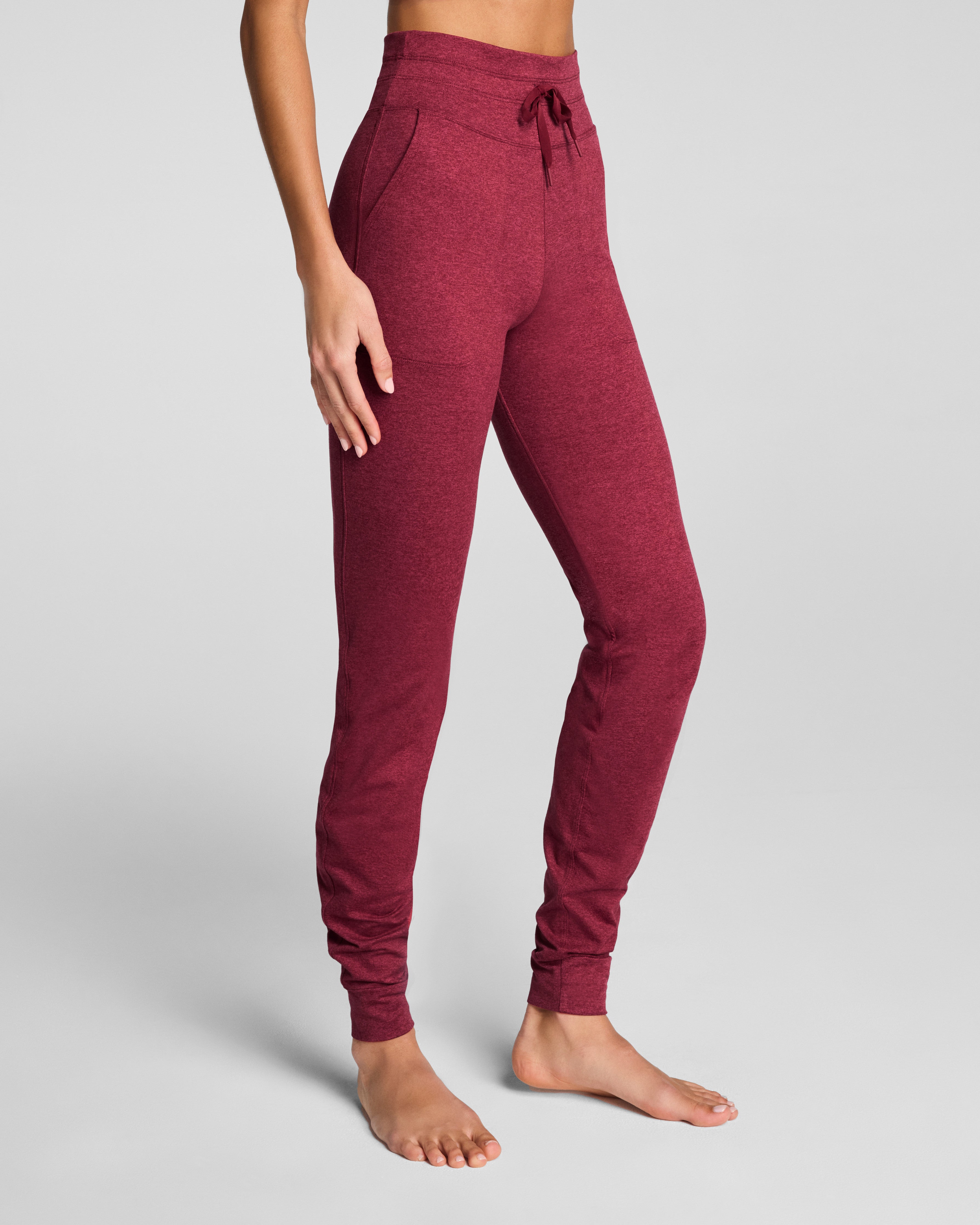SPANXsupersmooth™ SoftStretch Slim Jogger  Red Merlot Heather