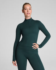 SPANX® Get Moving Brushed Contour Half Zip  Meridian