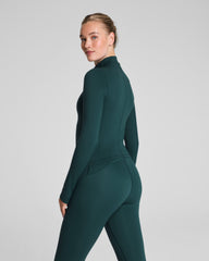 SPANX® Get Moving Brushed Contour Half Zip  Meridian