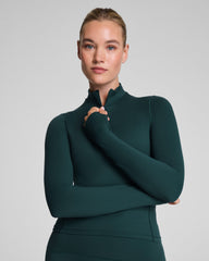 SPANX® Get Moving Brushed Contour Half Zip  Meridian