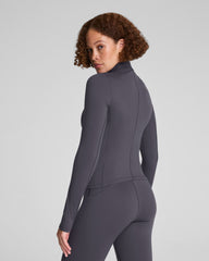 SPANX® Get Moving Brushed Contour Half Zip  Storm