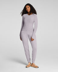 SPANX® SoftStretch Contour Mockneck Long Sleeve Top  Coastal Fog/Light Coastal Fog