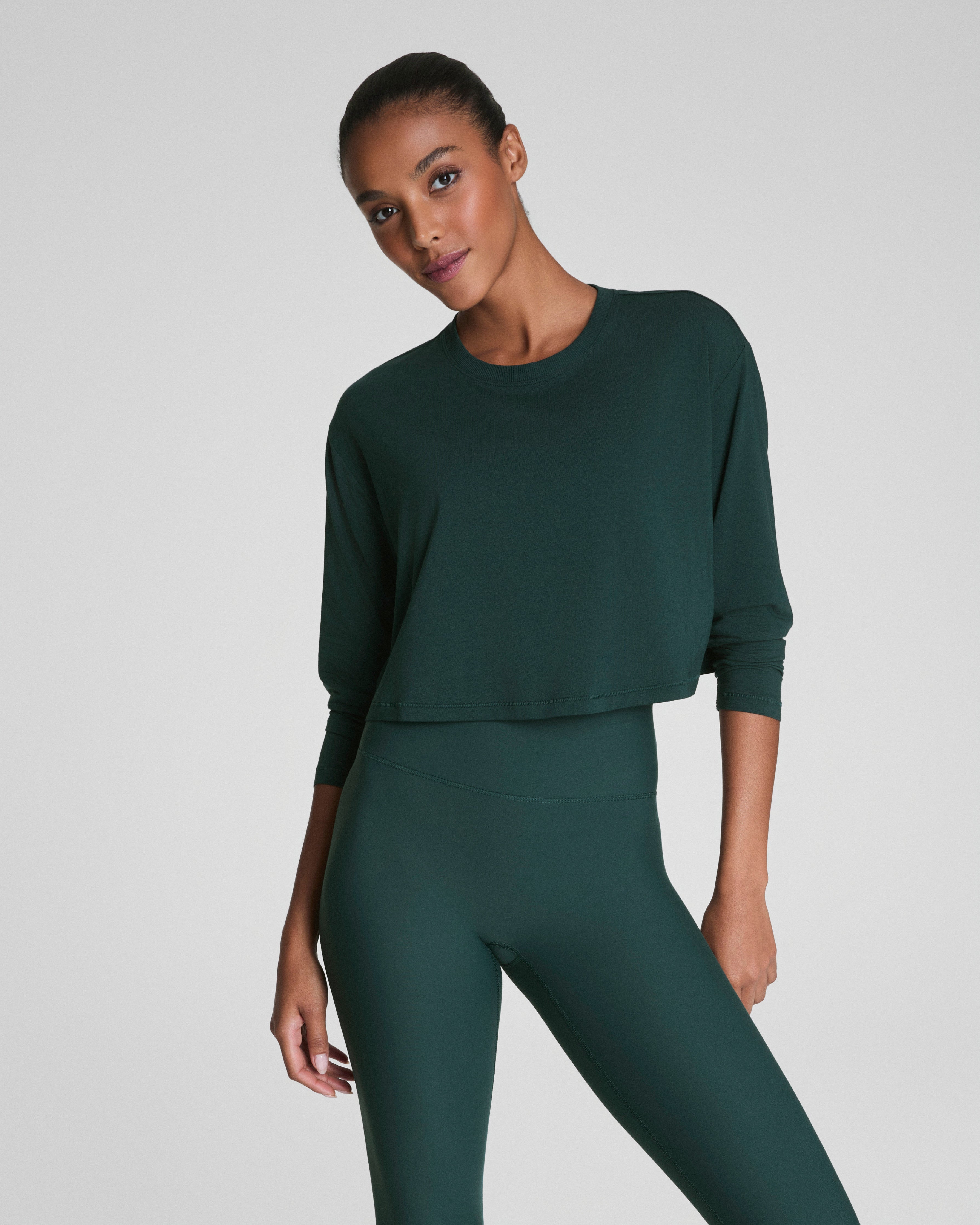 SPANX® Outpace Cropped Long Sleeve Top