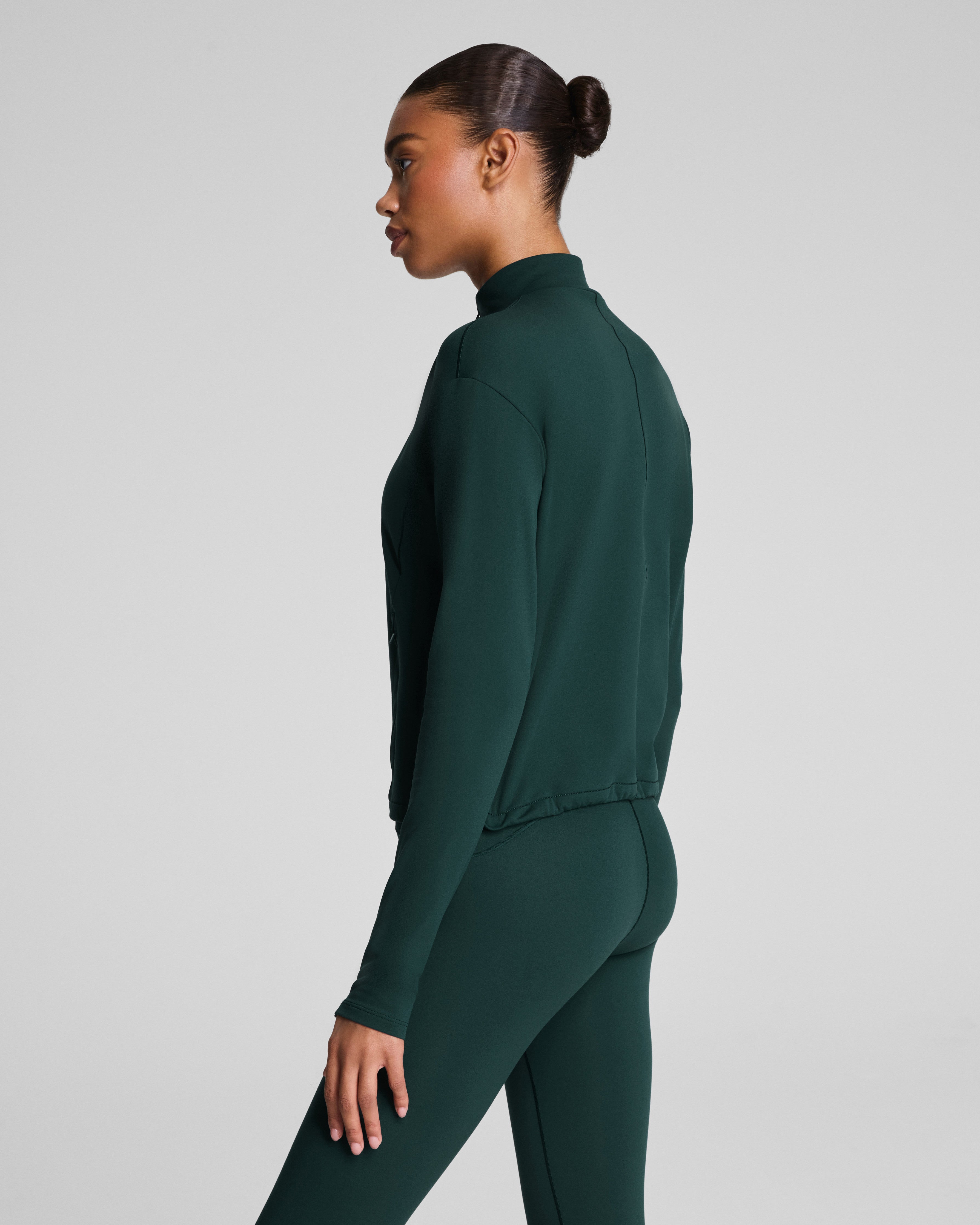 SPANX® Get Moving Brushed Full Zip Jacket  Meridian