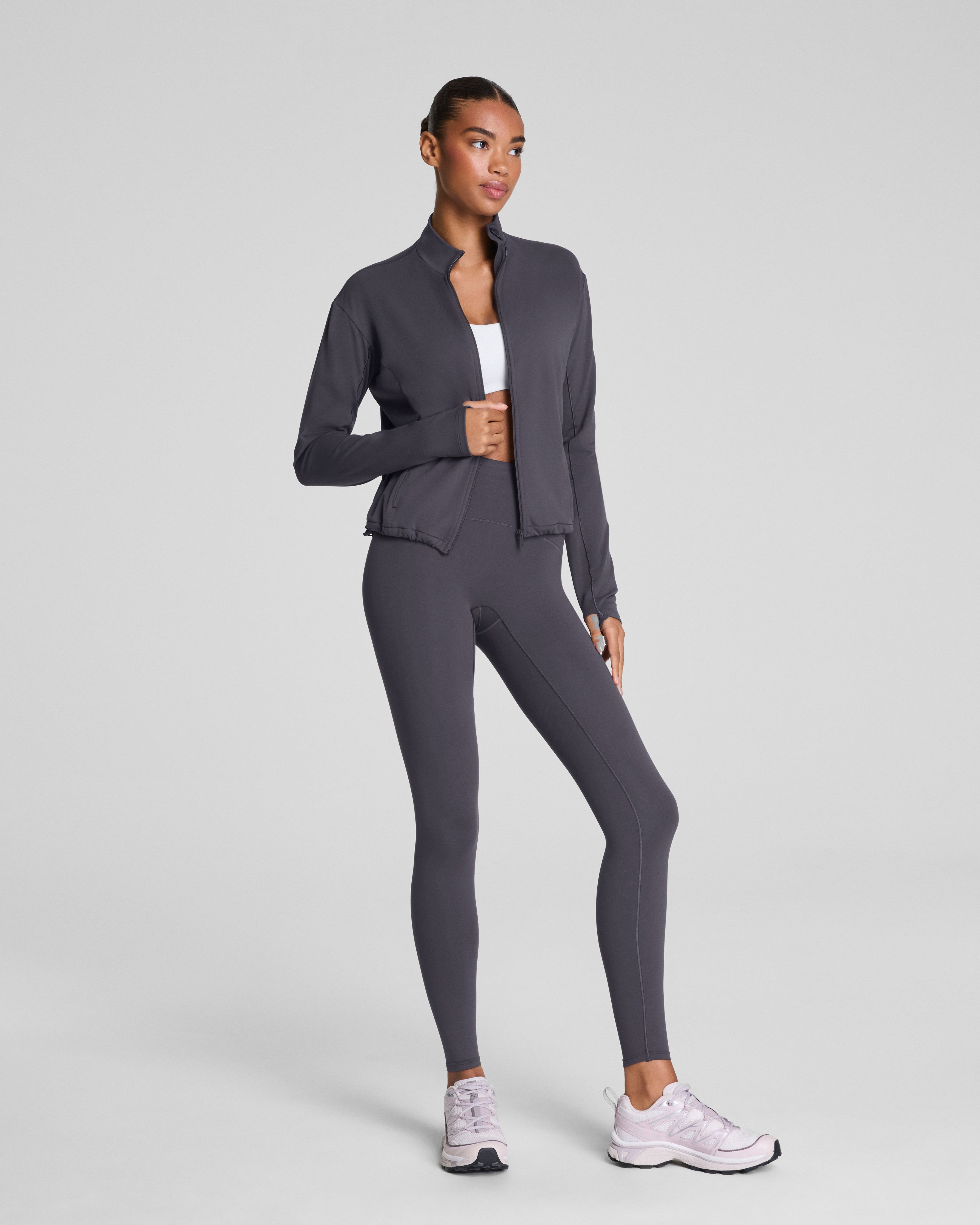 SPANX® Get Moving Brushed Full Zip Jacket  Storm