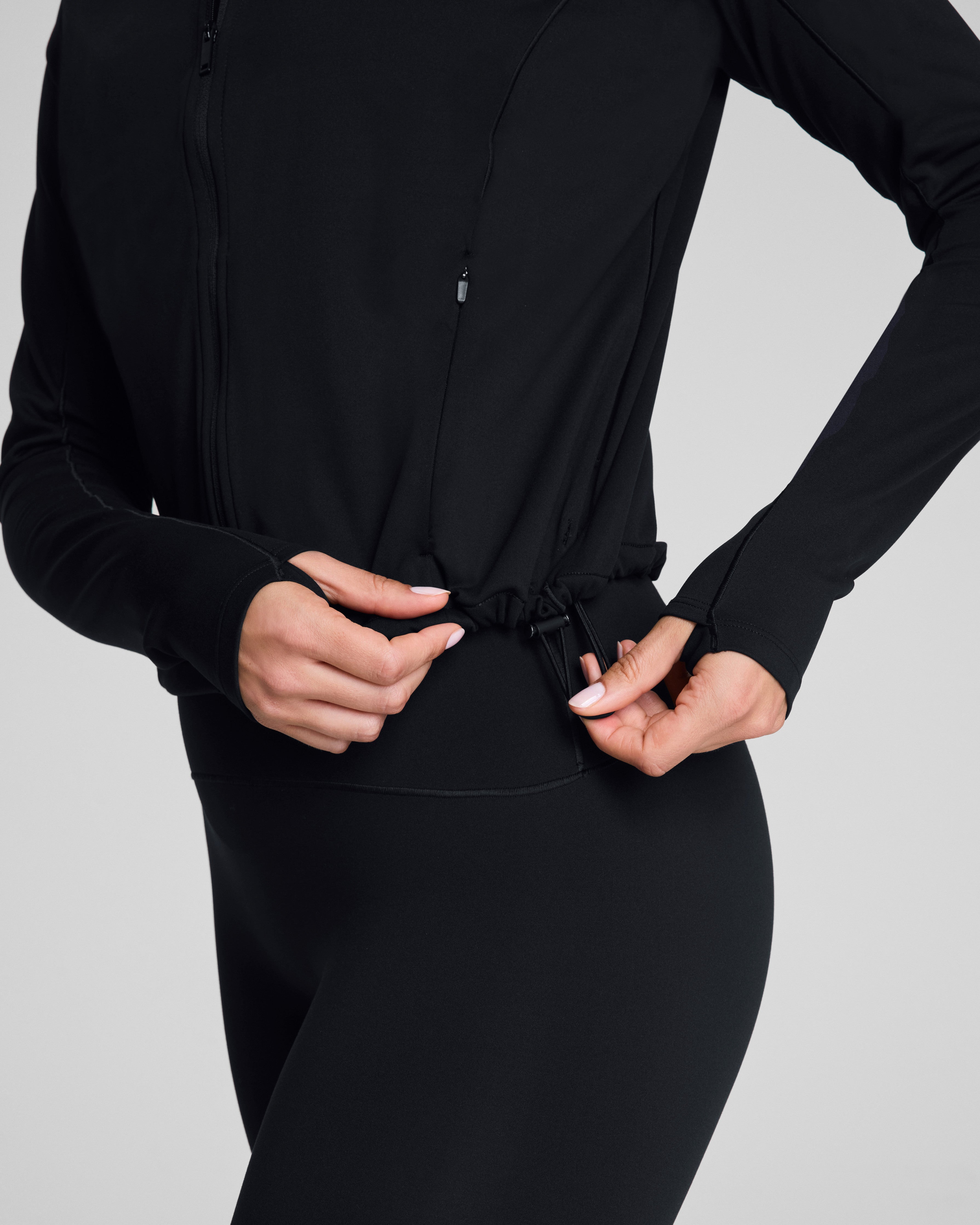 SPANX® Get Moving Brushed Full Zip Jacket  Very Black