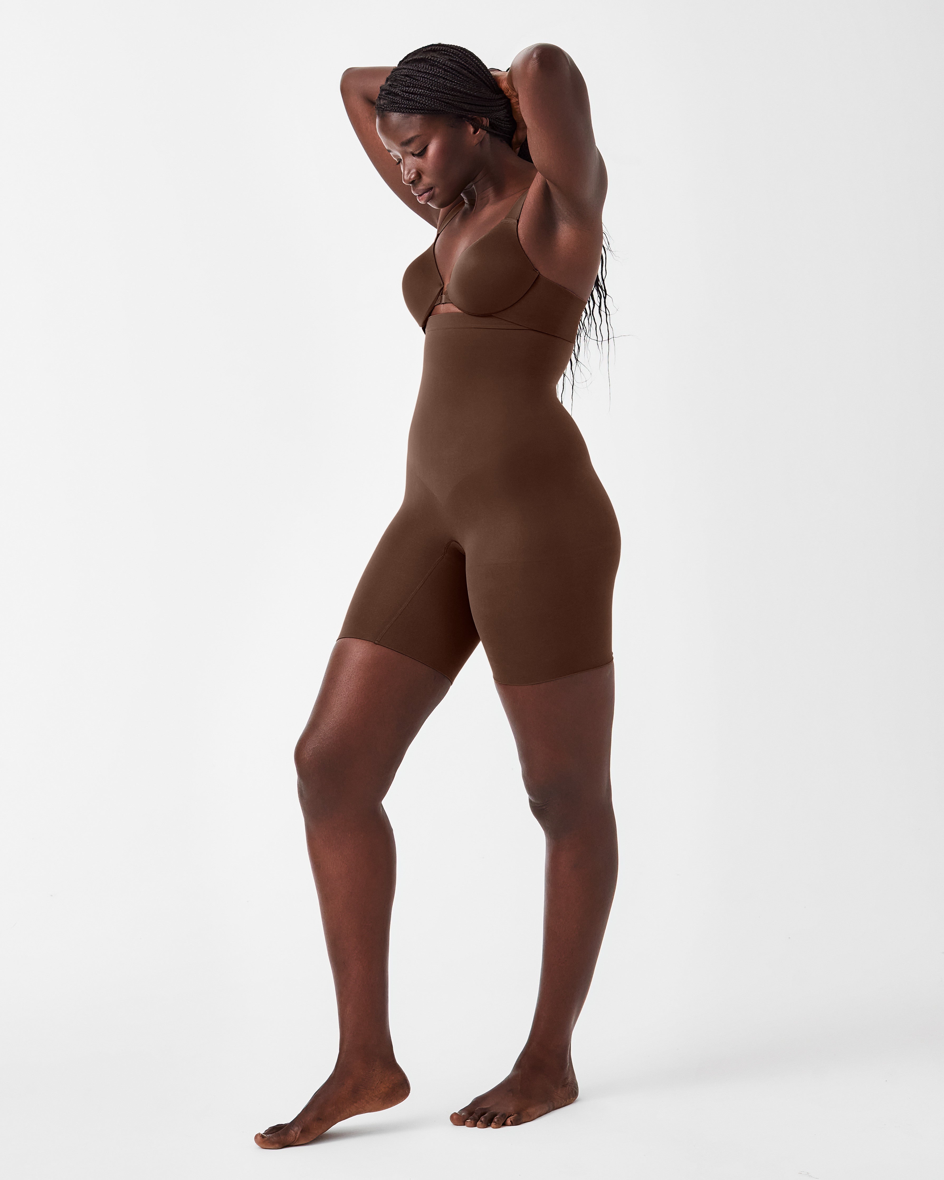 SPANXsculpt™ Seamless Power High-Waisted Mid-Thigh Short  Chestnut Brown