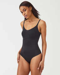 SPANXshape™ Invisible Cami Thong Bodysuit  Very Black