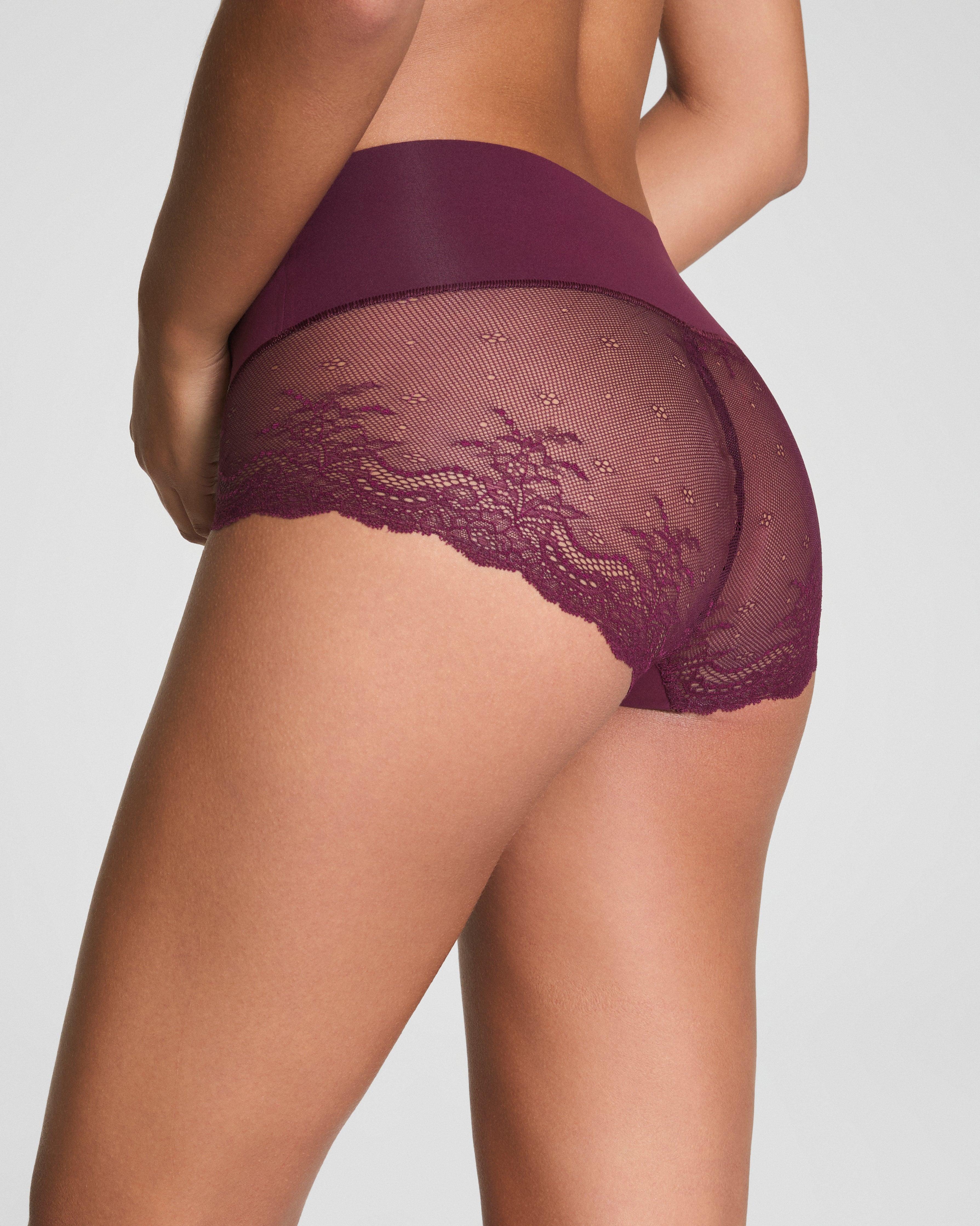 SPANXsupersmooth™ Undie-tectable® Lace Hi-Hipster  Plum Berry