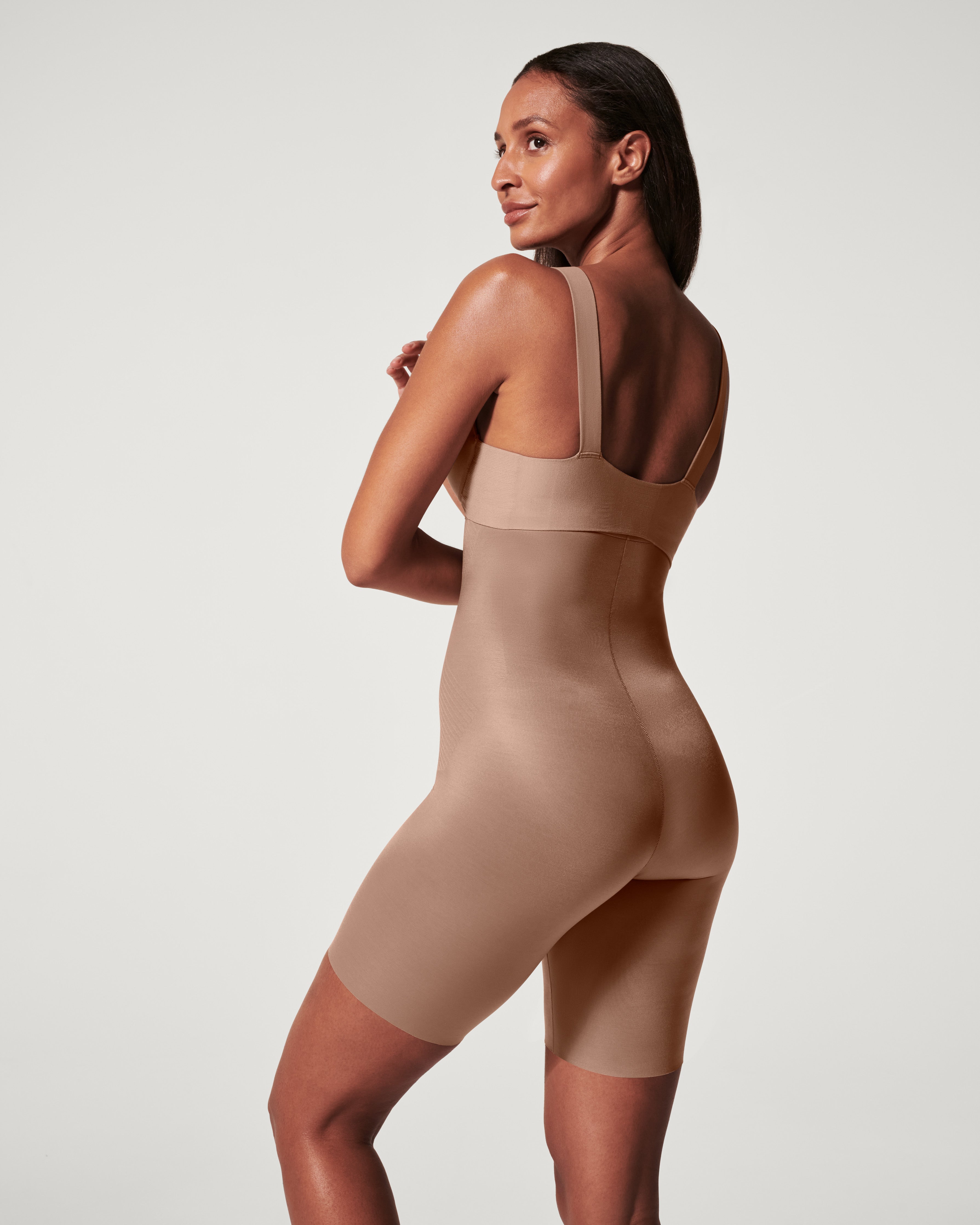 SPANXshape™ Invisible High-Waisted Mid-Thigh Short  Cafe Au Lait