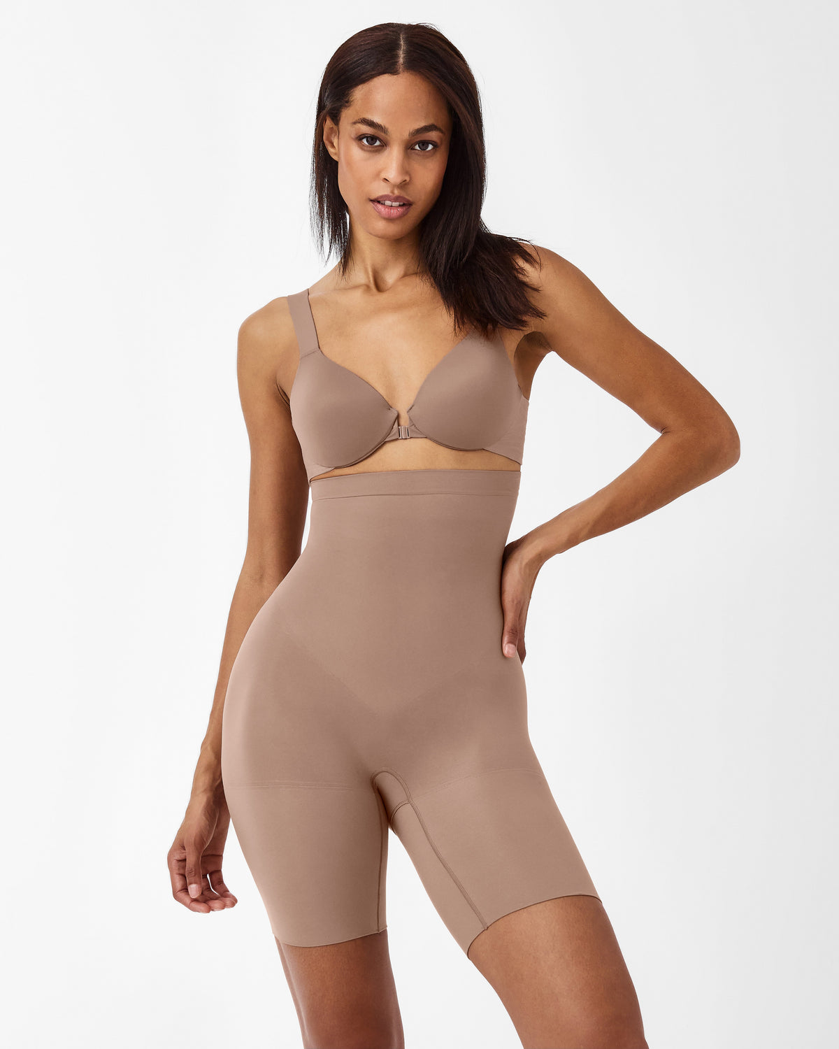 SPANXsculpt™ Seamless Power High-Waisted Mid-Thigh Short  Cafe Au Lait