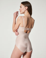 SPANXshape™ Suit Your Fancy Strapless Cupped Brief Bodysuit  Champagne Beige