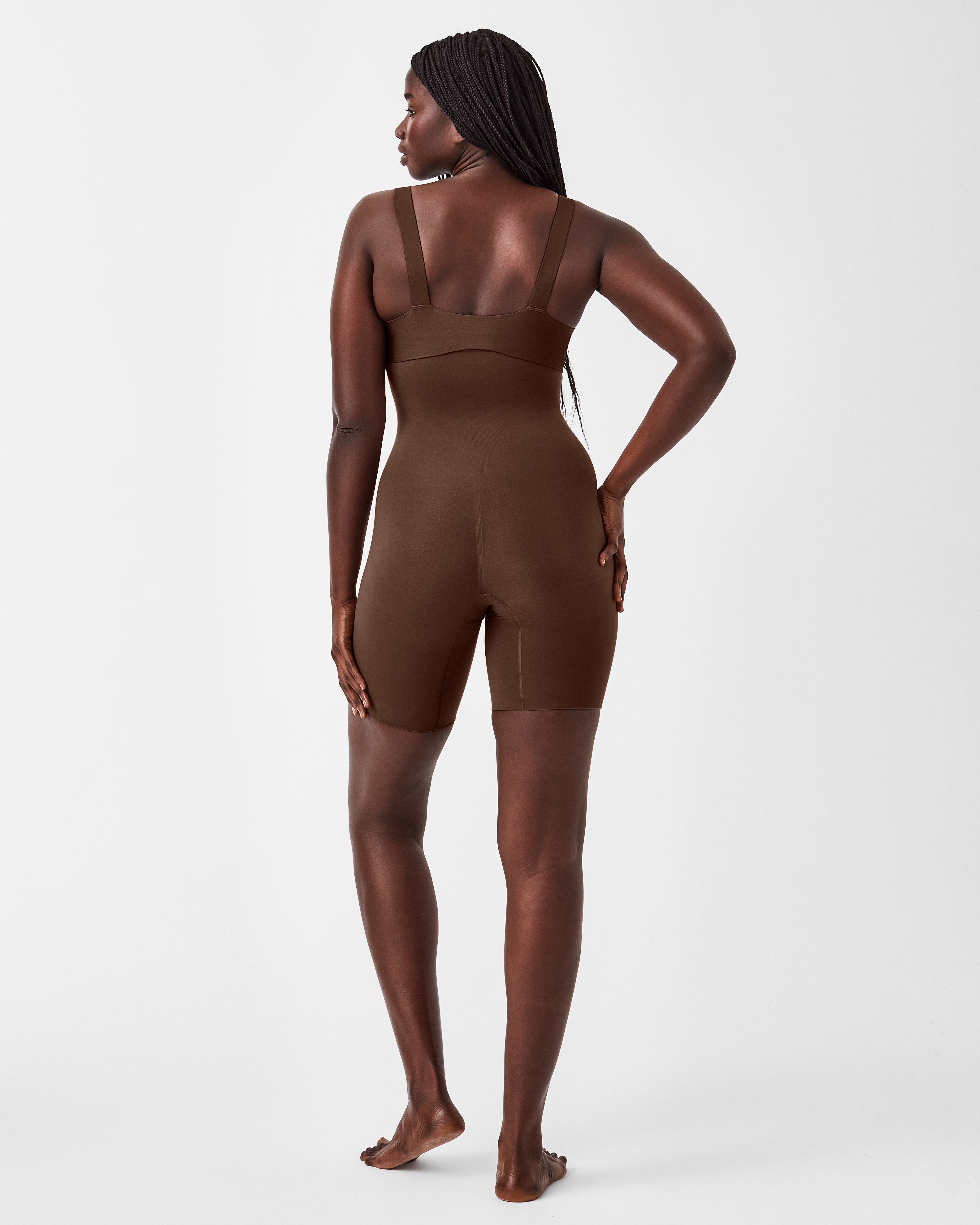 SPANXsculpt™ Seamless Power High-Waisted Mid-Thigh Short  Chestnut Brown